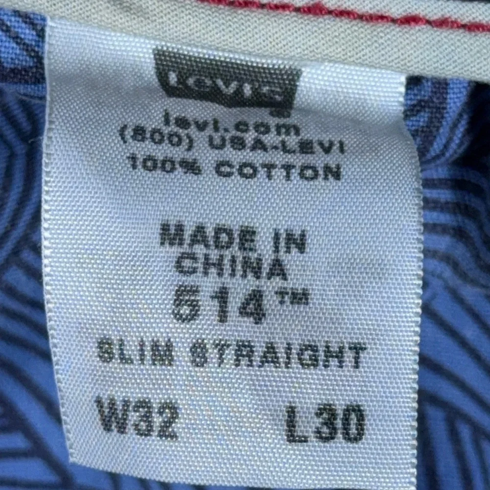 Levis 514 Slim Straight Jeans Mens Medium Wash Blue Denim Pants 4102